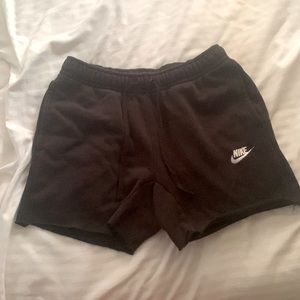 Black Nike cut shorts